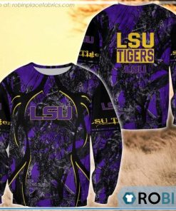 LSU Tigers Hunting Pattern All Over Print Sweatshirt