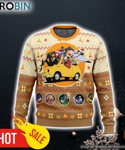 Lupin the 3rd Happy Trip Ugly Christmas Sweater 3D For Men and Women Lupin the 3rd Happy Trip Ugly Christmas Sweater 3D For Men and Women