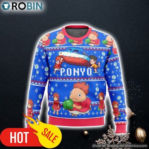 Magical PONYO Ugly Christmas Sweater 3D For Men and Women