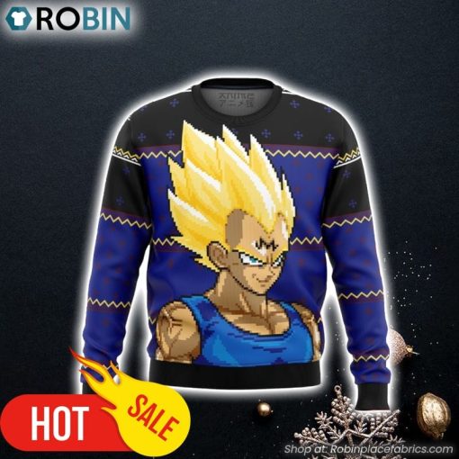 Majin Vegeta dbz Ugly Christmas Sweater 3D For Men and Women
