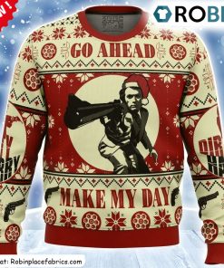 Make My Day Dirty Harry Ugly Christmas Sweatshirt, Sweater