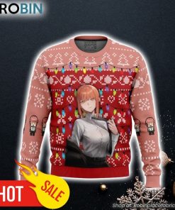 Makima Chainsaw Man Ugly Christmas Sweater 3D For Men and Women
