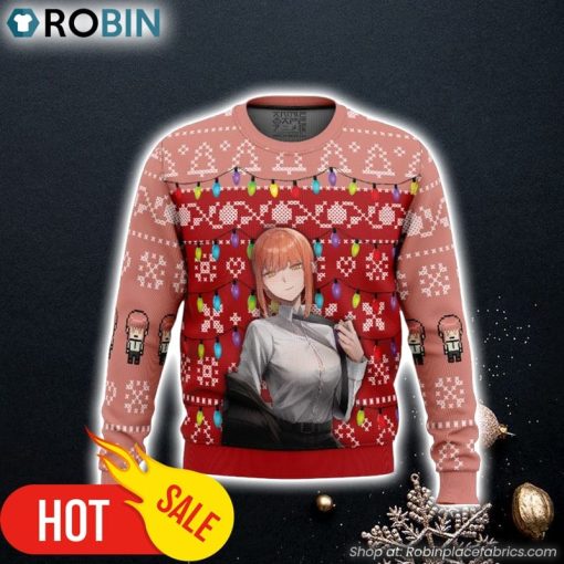 Makima Chainsaw Man Ugly Christmas Sweater 3D For Men and Women