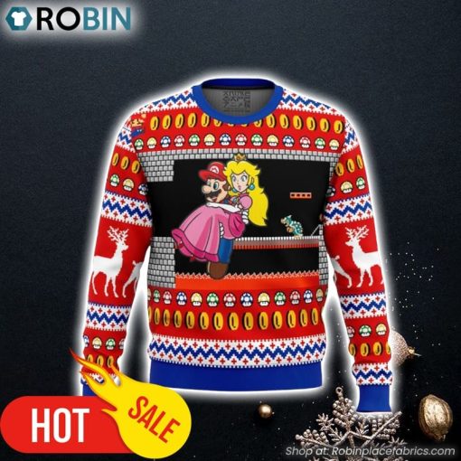 Mario Bowser’s Castle Ugly Christmas Sweater 3D For Men and Women