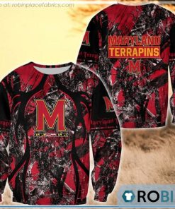 Maryland Terrapins Hunting Pattern All Over Print Sweatshirt