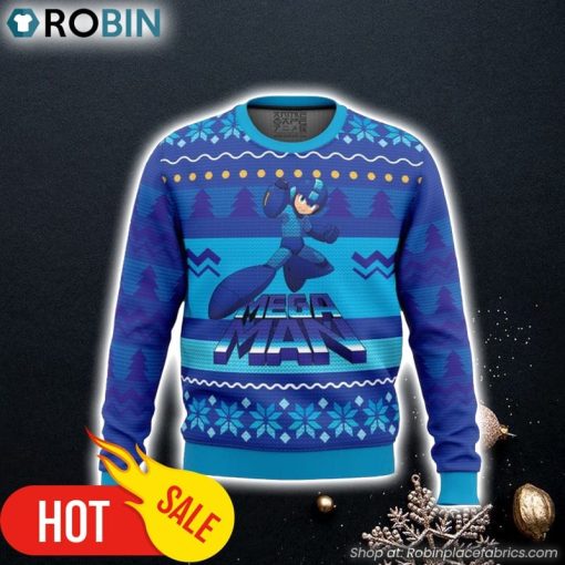Mega Man Ugly Christmas Sweater 3D For Men and Women