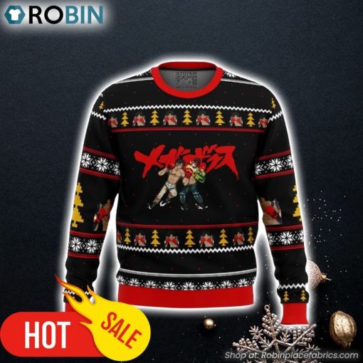 Megalo Box Sprites Ugly Christmas Sweater 3D For Men and Women