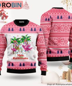 Mele Kalikimaka Flamingo Christmas Ugly Christmas Sweater