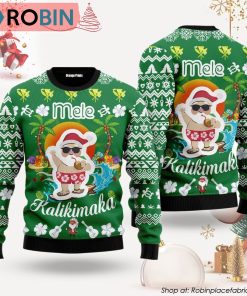 Mele Kalikimaka Santa Ugly Christmas Sweater