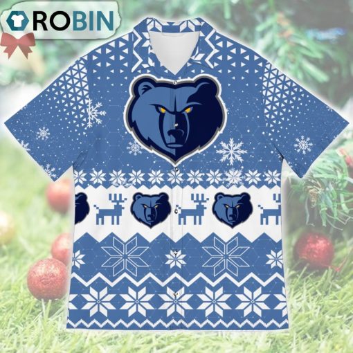 Memphis Grizzlies Ugly Christmas Design Short Sleeve Shirt