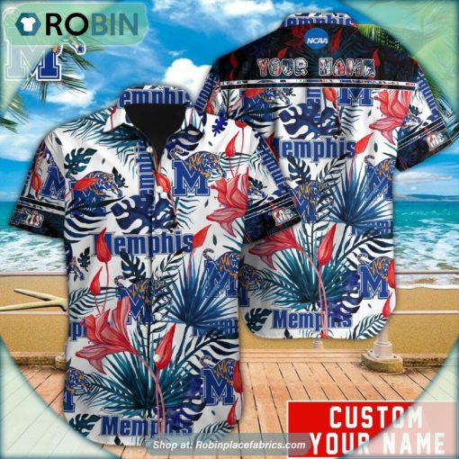 Memphis Tigers Tropical Design Hawaiian Shirt