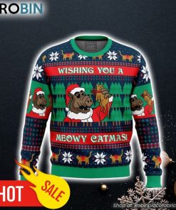 Meowy Catmas Alf Ugly Christmas Sweater 3D For Men and Women