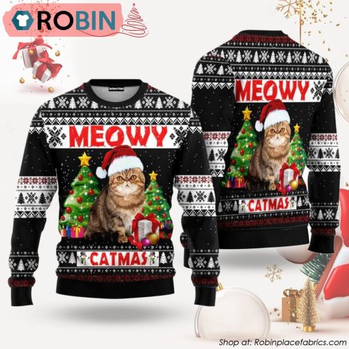 Meowy Ugly Christmas Sweater