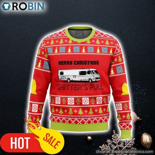 Merry Christmas Shitter’s Full Ugly Christmas Sweater 3D For Men and Women