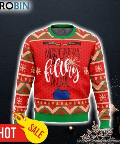 Merry Christmas Ya Filthy Animal Ugly Christmas Sweater 3D For Men and Women