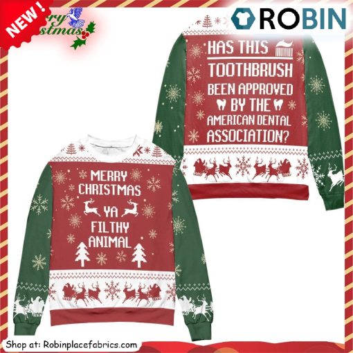 Merry Christmas Ya Filthy Animal Ugly Christmas Sweatshirt, Sweater – All Over Print 3d Sweater