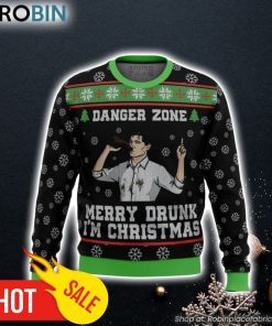 Merry Drunk I’m Christmas Sterling Archer Black Ugly Christmas Sweater 3D For Men and Women