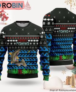 Merry Fishmas Ugly Christmas Sweater, Xmas Gifts