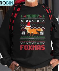 merry-foxtmas-ugly-christmas-sweater-fox-santa-hat-ugly-christmas-sweatshirt-1