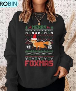 merry-foxtmas-ugly-christmas-sweater-fox-santa-hat-ugly-christmas-sweatshirt-4