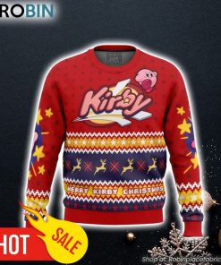 Merry Kirby Christmas Kirby Ugly Christmas Sweater 3D For Men and Women