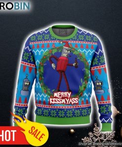 Merry Kissmyass Futurama Ugly Christmas Sweater 3D For Men and Women