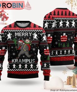 Merry Krampus Ugly Christmas Sweater