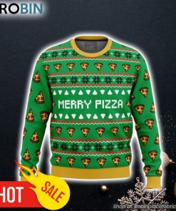 Merry Pizza Ugly Christmas Sweater 3D For Men and Women