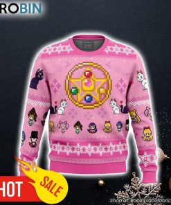 Merry Senshi Sailor Moon Ugly Christmas Sweater 3D For Men and Women