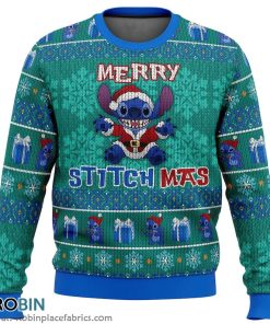 Merry Stitchmas Christmas Ugly Sweater 3D Printed Merry Stitchmas Christmas Ugly Sweater 3D Printed