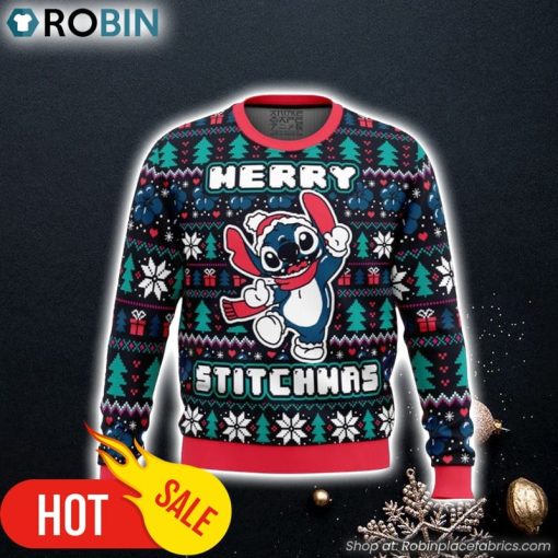 Merry Stitchmas Stitch Ugly Christmas Sweater 3D For Men and Women