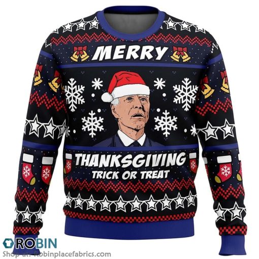Merry Thanksgiving President Christmas Ugly Sweater 3D Printed