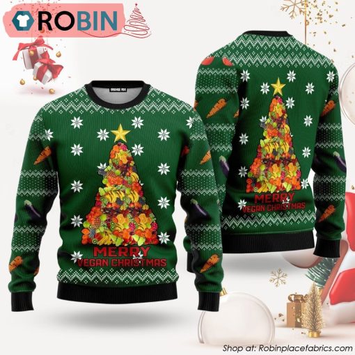 Merry Vegan Christmas Ugly Christmas Sweater