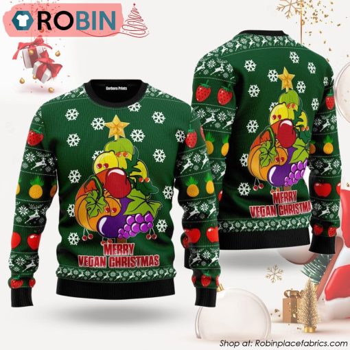 Merry Vegan Ugly Christmas Sweater
