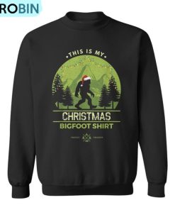 Merry Xmas Bigfoot Santa Squatch Christmas Yeti Ugly Christmas Sweatshirt