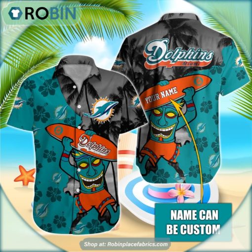 Miami Dolphins Tiki Man NFL Hawaiian Shirt