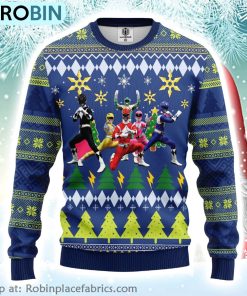 Mighty Morphin Power Rangers Ugly Christmas Sweater Mighty Morphin Power Rangers Ugly Christmas Sweater