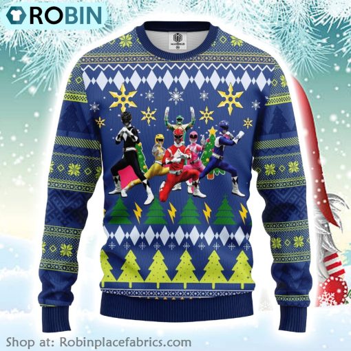 Mighty Morphin Power Rangers Ugly Christmas Sweater