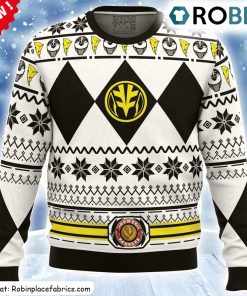Mighty Morphin White Ranger Power Rangers Ugly Christmas Sweatshirt, Sweater Mighty Morphin White Ranger Power Rangers Ugly Christmas Sweatshirt, Sweater