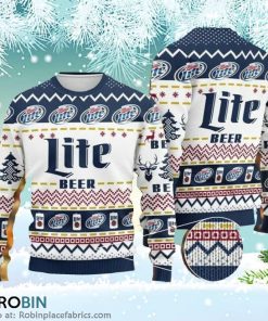 Miller Lite Beer Christmas Ugly Sweater