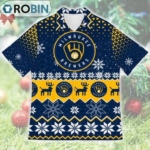Milwaukee Brewers Ugly Christmas Design Short Sleeve Shirt