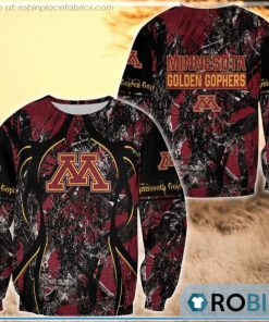 Minnesota Golden Gophers Hunting Pattern All Over Print Sweatshirt