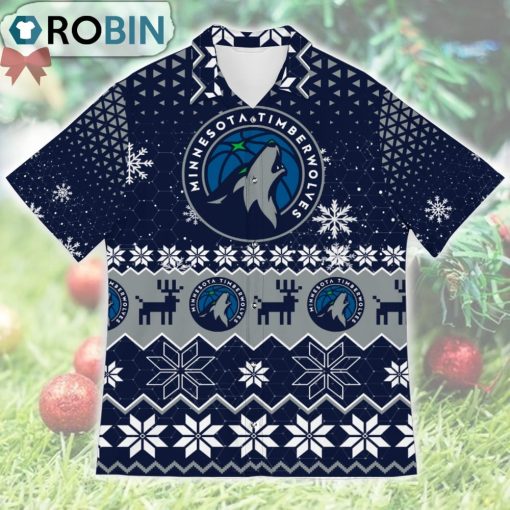 Minnesota Timberwolves Ugly Christmas Design Short Sleeve Shirt