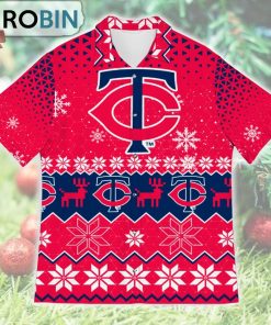 Minnesota Twins Ugly Christmas Design Short Sleeve Shirt