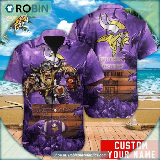 Minnesota Vikings Mascot Football NFL Hawaiian Shirt