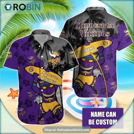 Minnesota Vikings Tiki Man NFL Hawaiian Shirt