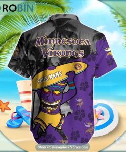 Minnesota Vikings Tiki Man NFL Hawaiian Shirt Minnesota Vikings Tiki Man NFL Hawaiian Shirt