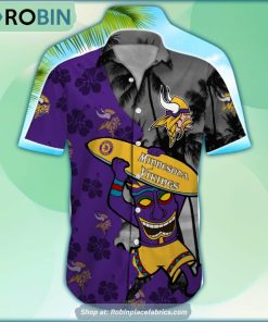 Minnesota Vikings Tiki Man NFL Hawaiian Shirt