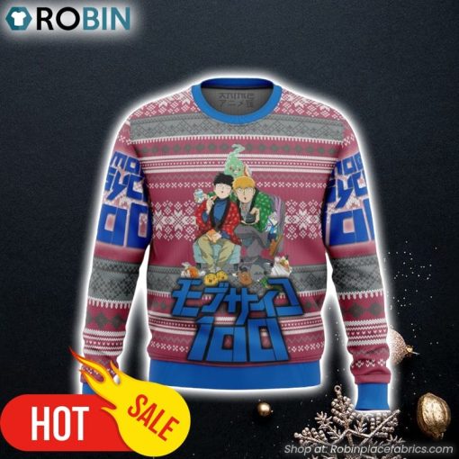 Mob Psycho 100 Alt Ugly Christmas Sweater 3D For Men and Women