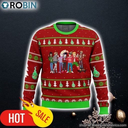 Mob Psycho 100 Holiday Ugly Christmas Sweater 3D For Men and Women